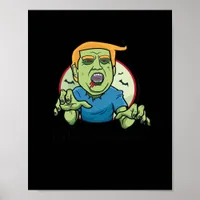 Halloween  Zombie Funny Classic Poster