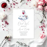 On Cloud Wine Bridal Shower Invitation