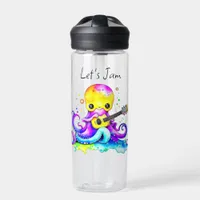 Let's Jam  | Octopus Playing Acoustic Guitar Water Bottle