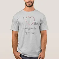 T-shirt - I heart the family