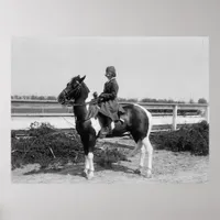 Vintage Child and Pinto Pony Poster