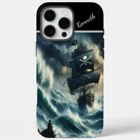 Pirate Ship In A Storm iPhone 16 Pro Max Case