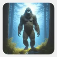 Sasquatch Bigfoot Believers Square Sticker