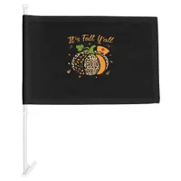 It’s Fall Y’all Pumpkin Leopard Nurse Halloween  Car Flag