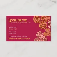 Celtic Curl Swirl Business Card