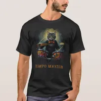 *~* Percussionist Cool Cat AP91 DRUMMER BOW TIE T-Shirt