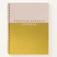 Positive Aspects Minimalist Gold Foil Journal