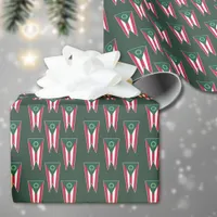 Ohio Christmas Buckeye State Flag Holiday Wrapping Paper