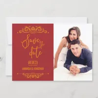 Vintage Wedding Save the Date personalised photo