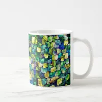 Green Foliage Pattern in Stylish Graceful Fashion Coffee Mug