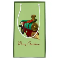 Cute Cartoon Penguin and Christmas Train Small Gift Bag