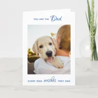  Cute Puppy Dog Dad Pet Photo Father's Day Holiday Card