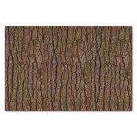 Rustic Faux Piece of Wood Grain Tree Bark Tissue Paper