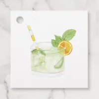 Tropical Beach Cocktail Wedding Favor Tags
