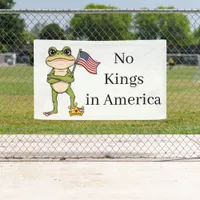 No Kings in America Anti-Trump Protest  Banner