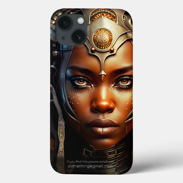 African Warrior Princess Afrofuturism Render iPhone 13 Case