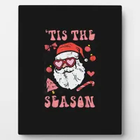 Groovy Christmas Santa Tis The Season Plaque