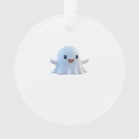 Cute Little Boo Retro Graphic Ornament
