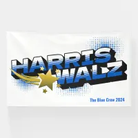 HARRIS WALZ Gold Star Banner