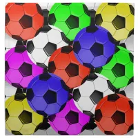 Multicolored American Soccer or Football Cloth Napkin