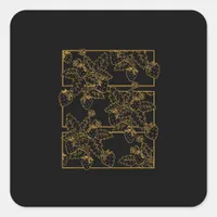 Goblincore Cottagecore Academia Aesthetic Strawber Square Sticker