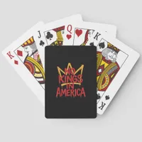 No Kings In America Street Art Political Creative  Poker Cards