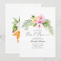 Tropical Traveling From Miss to Mrs Bachelorette Invitation