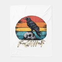Humor F-Caw-F Gothic Funny Crow Essential Retro St Fleece Blanket