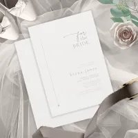 Chic Neutrals Wedding Bridal Shower Powder ID1020 Invitation