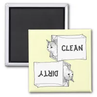 Kittens Dishwasher Magnet Customize Background