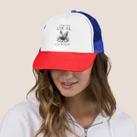 Funny Support Your Local Egg Dealer Hen Trucker Hat