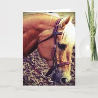 Western Palomino Card