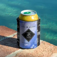 Elegant 45th Sapphire Wedding Anniversary Can Cooler