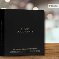 Black Trust Documents 3 Ring Binder