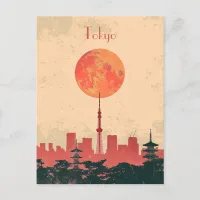 Travel to Tokyo Postcard