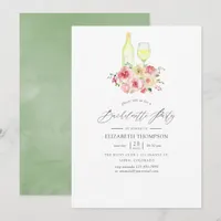 Pastel Blush and Yellow Floral Bachelorette Party Invitation