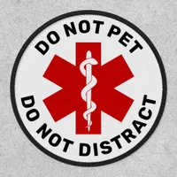 Medical Alert Service Dog Do Not Pet Vest Velcro Patch