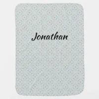 Customizable Seashell Pattern  Baby Blanket