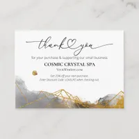 *~* QR Discount - THANK YOU LOGO AP8 Review Enclosure Card