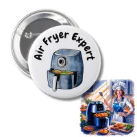 Air Fryer Expert Gift Air frying cook Button