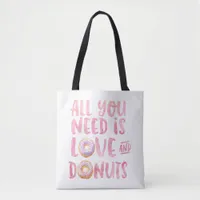 Love and Donuts Tote Bag