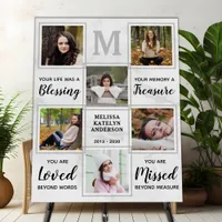 Funeral Memorial Personalized Unique Photo Collage Foam Board