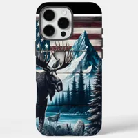 Moose And Mountain Art iPhone 16 Pro Max Case