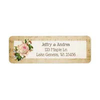 Vintage Sheet Music Pink Roses  Address Labels