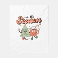 Tis The Season Creative Style Cute Design Fleece Blanket