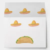 Taco themed envelope