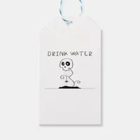 Drink Water - Eat Drink And Be Scary Retro Classic Gift Tags