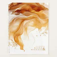 Amber Brandy Abstract Ink Wedding ID1089 Planner