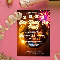 Sparkling New Year's Eve Bash 2025 Invitation