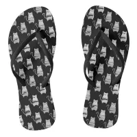 cute cats for cat lovers flip flops